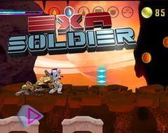 Exa soldier Space shooter cover art