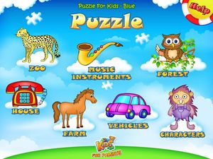 123 Kids Fun Puzzle Blue screenshot 1