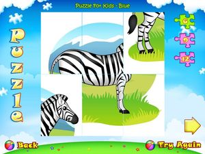 123 Kids Fun Puzzle Blue screenshot 2