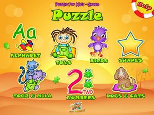 123 Kids Fun Puzzle Green screenshot 1