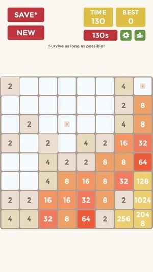 2048 9x9 screenshot 2