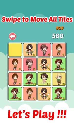 2048 Attack on Titan screenshot 2