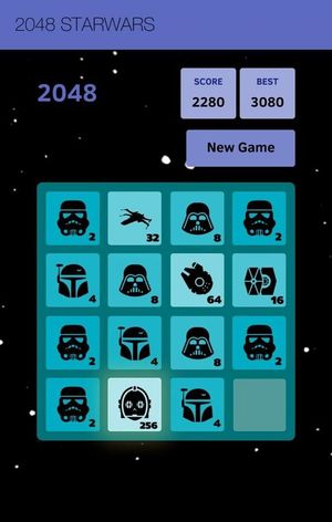 2048: StarWars screenshot 1