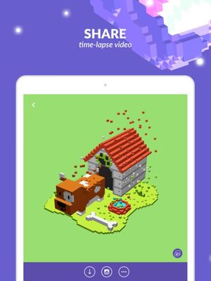 3d Voxel Art: Color by Number screenshot 1