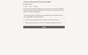 A Study in Steampunk: Choice by Gaslight screenshot 1