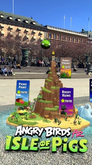 Angry Birds AR: Isle of Pigs screenshot 1