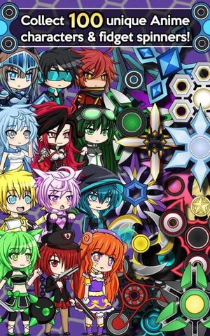 Anime Fidget Spinner Battle screenshot 1