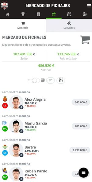 Biwenger screenshot 4