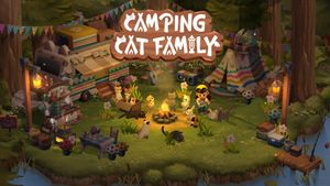 Camping Cat Family screenshot 3