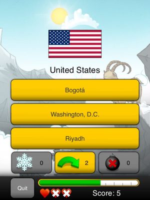 Capitals Quizzer screenshot 3