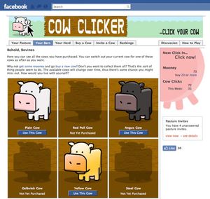 Cow Clicker screenshot 1