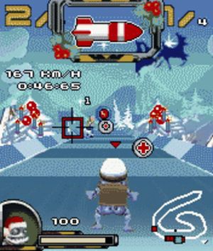 Crazy Frog Racer: Christmas Edition screenshot 1
