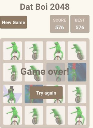 Dat Boi 2048 screenshot 2