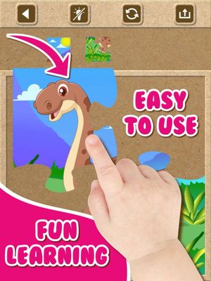 Dinosaur Jigsaw Puzzles - Kids Games for Toddlers screenshot 3