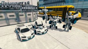 Flying Car Robot Flight Drive Simulator Game 2017 screenshot 2