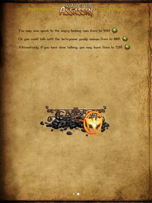 Gamebook Adventures 8: Curse of the Assassin screenshot 2