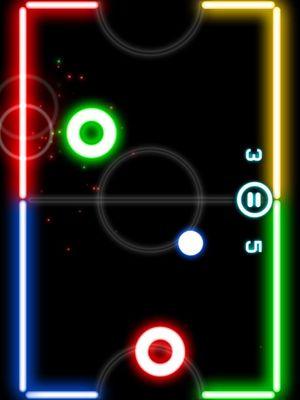 Glow Hockey 2 HD screenshot 1