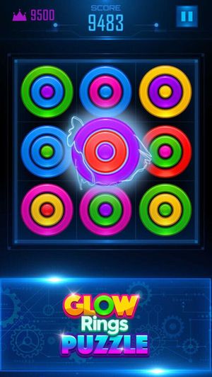Glow Rings Puzzle screenshot 1