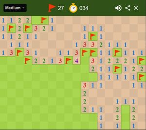 Google Minesweeper screenshot 2