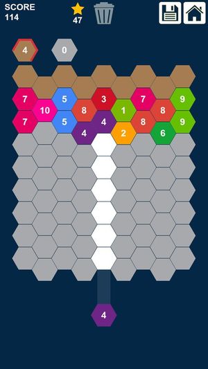 Hexa Attack Puzzle: Shoot n Merge Numbers screenshot 1