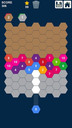 Hexa Attack Puzzle: Shoot n Merge Numbers screenshot 2