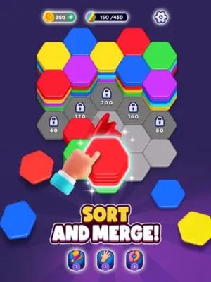 Hexa Sort screenshot 1