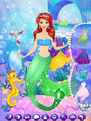 Ice Princess Mermaid Salon: Girls Makeover Games screenshot 2