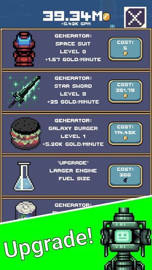 Idle Space Force: Retro Clicker screenshot 1