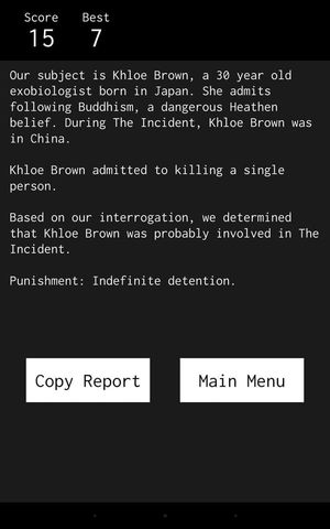Indefinite: Interrogation Game screenshot 2