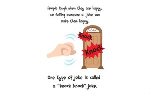 Joke Telling Social Story and Speech Tool on How to Tell Jokes for Preschool, Aspergers, Autism & Down Syndrome screenshot 1