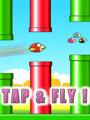 Jumpy Red Bird: Tube Hopper screenshot 2