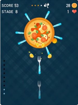 Knife Dash: Hit to Crush Pizza screenshot 2