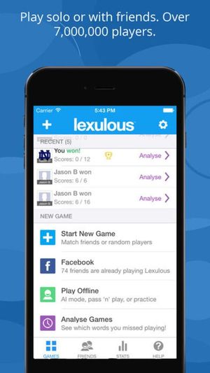 Lexulous Word Game screenshot 1
