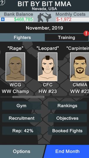 MMA Manager screenshot 3