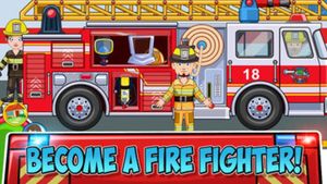 My Town: Fire station Rescue screenshot 1