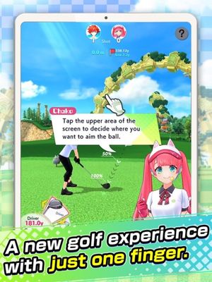 Neko Golf: Anime Golf screenshot 2