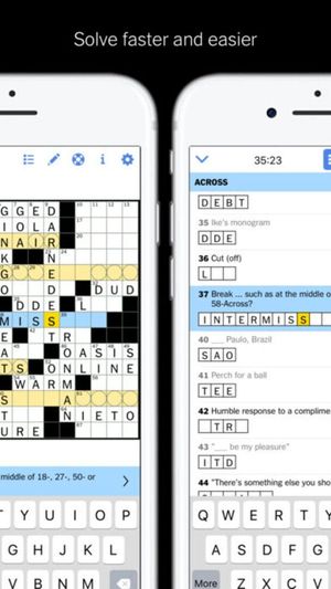 New York Times Crossword screenshot 1