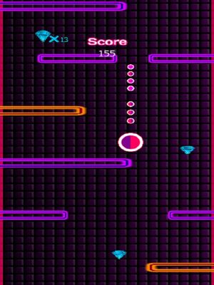 Pink Glow Fall Down screenshot 1