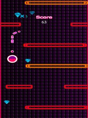Pink Glow Fall Down screenshot 2