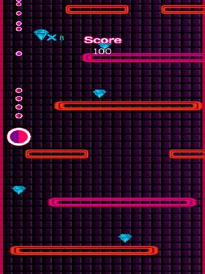 Pink Glow Fall Down screenshot 3