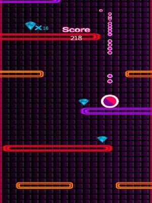 Pink Glow Fall Down screenshot 4