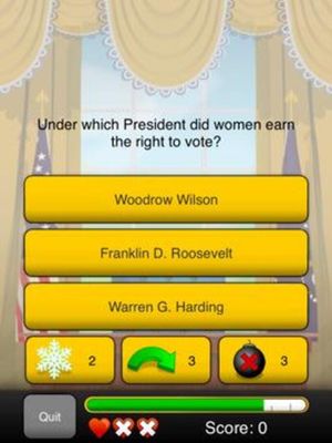Presidents Quizzer screenshot 1