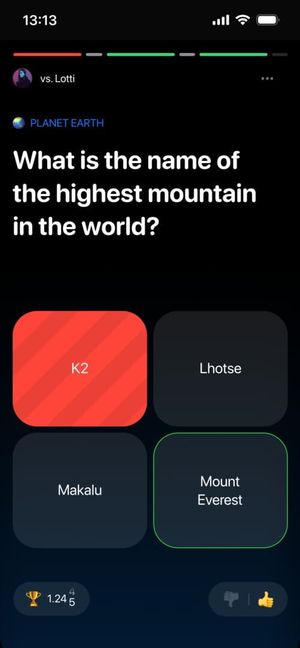 QuizApp screenshot 2