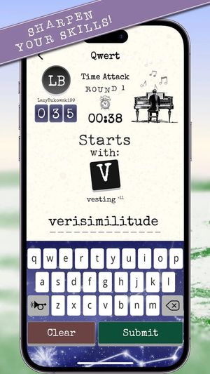 Qwert: A New Type of Word Game! screenshot 1