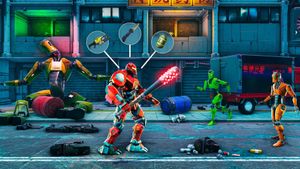 Robot Street Fighting Games screenshot 1
