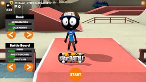 Stickman Skate Battle screenshot 1