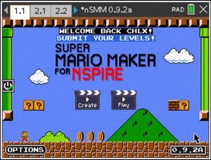 Super Mario Maker for Nspire screenshot 1