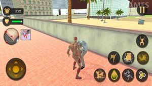 Superhero Captain Robot Flying Newyork City War screenshot 1