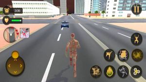 Superhero Captain Robot Flying Newyork City War screenshot 2