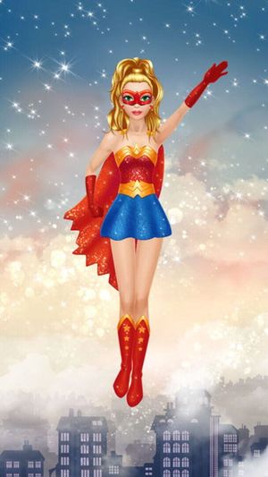 Superhero Girl Salon: Kids Makeup and Dressup Game screenshot 1